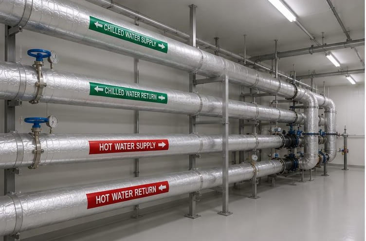 Chilled & Hot Water Piping — Alpha Clean Engineering